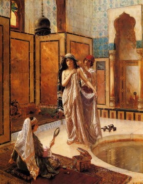 ハーレムバス アラビアの画家 ルドルフ・エルンスト Oil Paintings